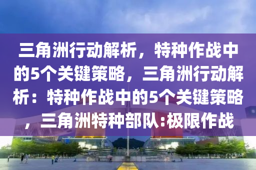 三角洲行动解析，特种作战中的5个关键策略，三角洲行动解析：特种作战中的5个关键策略，三角洲特种部队:极限作战